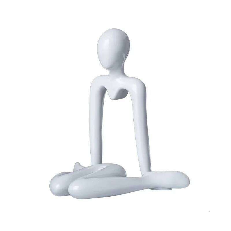 Creative Plastic Abstract Figures Ornament Sculpture Study Room Statue Home Office Accessories Decoration Gift S260204