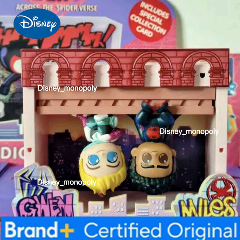 Disney Genuine Hot Toys Spider Man Universe Series Blind Anime Pvc Figure Mysterious Surprise Box Model Doll Toy Xmas Gifts Decor H260205