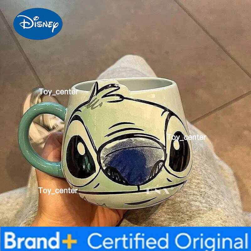 Disney Sanrio Stitch Ceramic Mug Girls 2024 New High-Looking Coffee Home Breakfast Cup Birthday Gift H260205