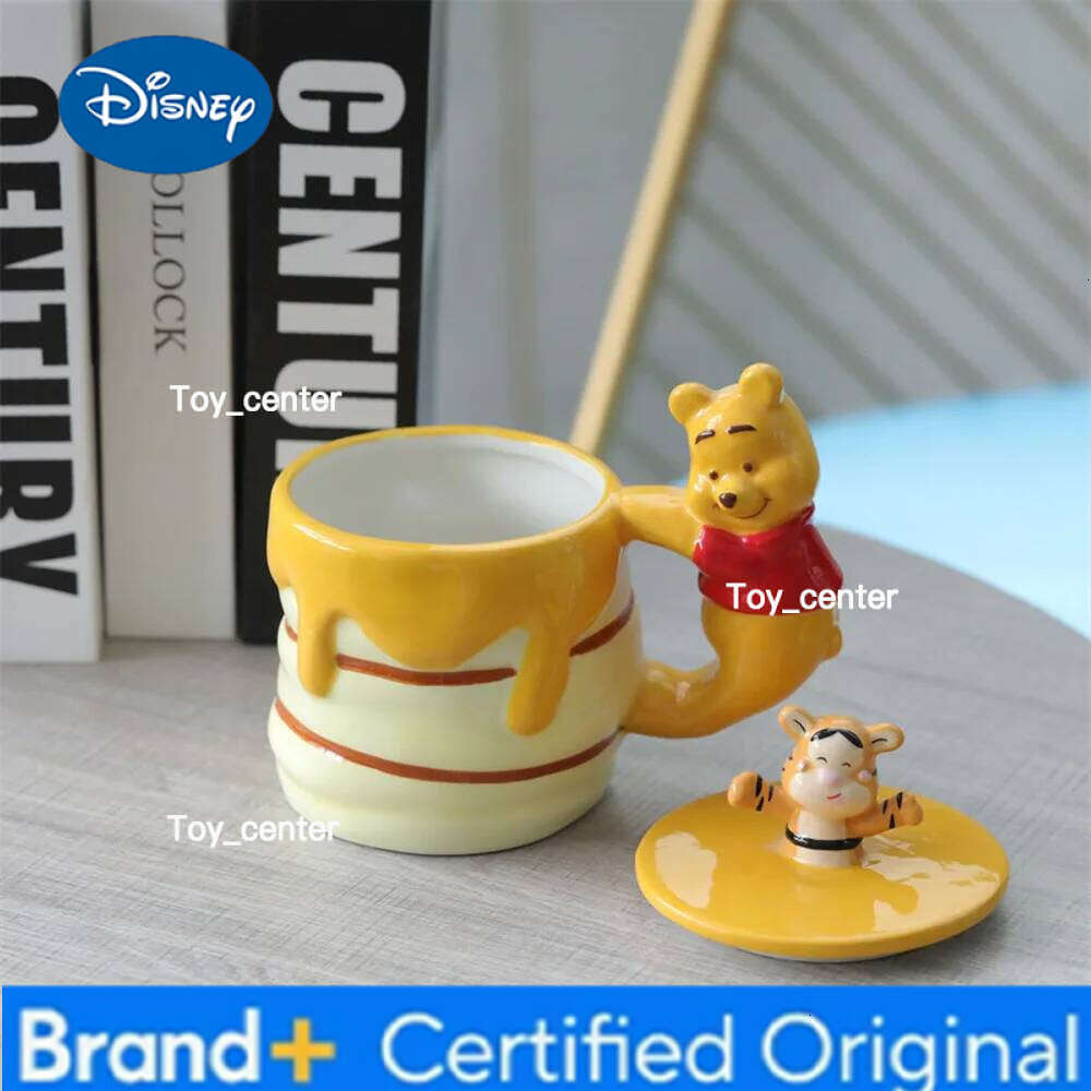 Disney Tigger Winnie the Pooh Lidded Creative Design Unique Shape Water Colorful Cartoon Style Mug for Home Office Cup H260205