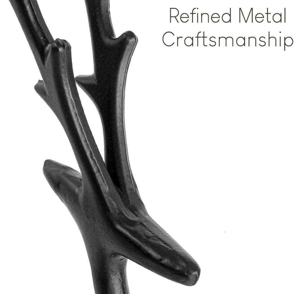 1pc Classic Elegant Black Letter Deer Figurine - Christmas Tree Topper & Year-Round Decor, Durable Plastic Home Gift S260204