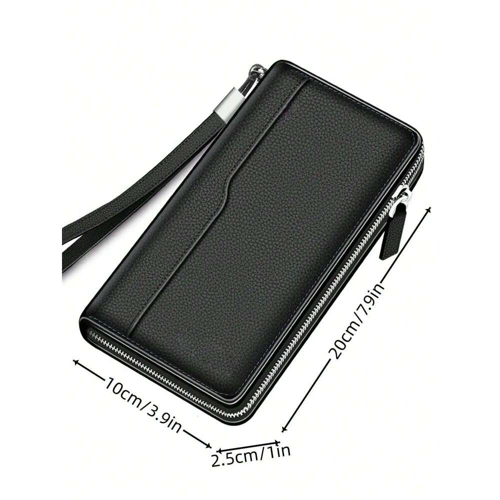 Very Simple Solid Color Basic Long Business Portable Multi-card Multi-function Mobile Wallet Z260205