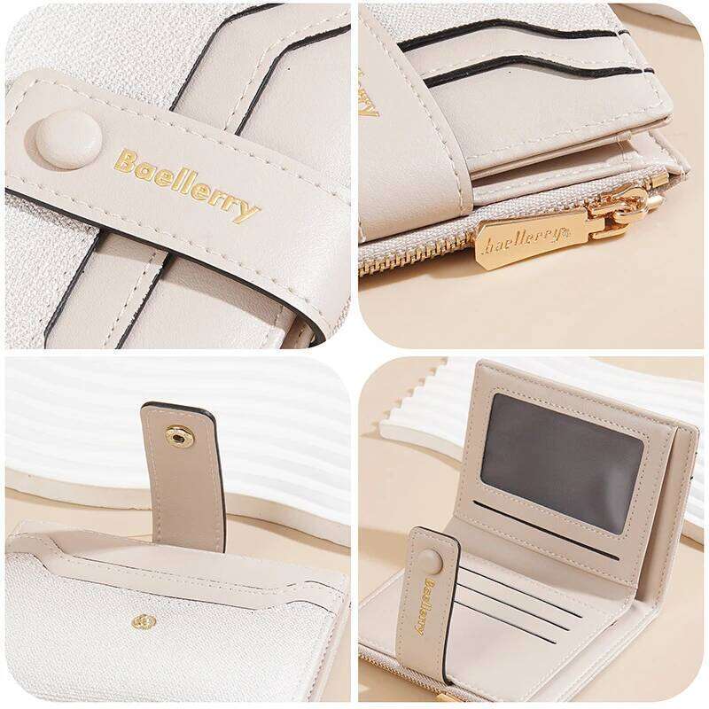 New Women'S Short Wallet, Fashionable Gradient Color Multi-Slot Zipper Coin Purse, Multi-Functional Color-Blocking Card Holder Z260205