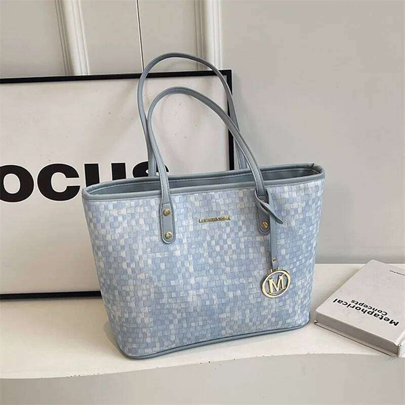 Women Shoulder Bag, Large Capacity Letters Handbag Soft Tote Bag for Casual Daily Y260204