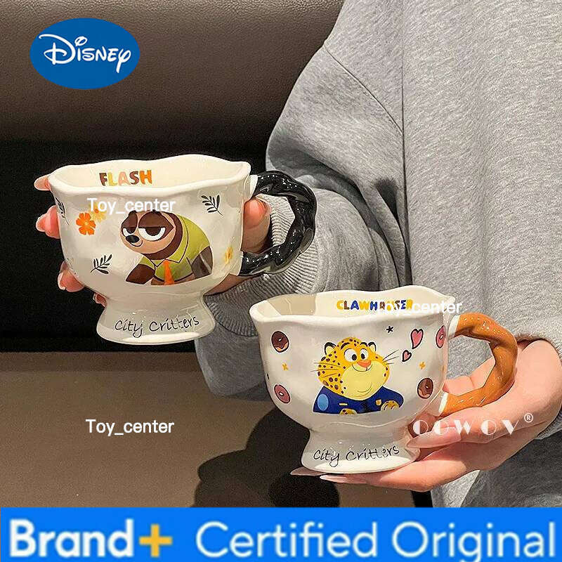 Disney Zootopia Nick Wilde Ceramic Mug Couple Water Home Drinking Cup New Year Birthday Valentine S Day Gift H260205