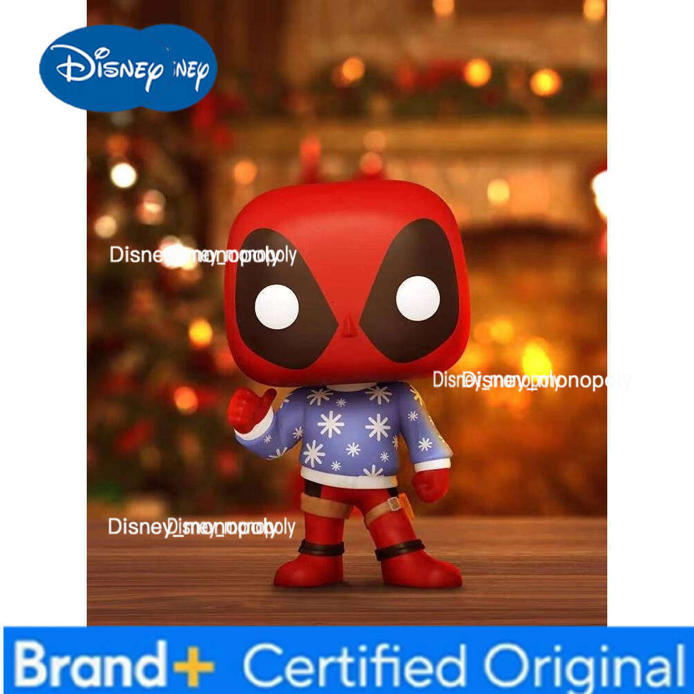 Disney Funko Pop Marvel Holiday Christmas Iron Man Spider-Man Deadpool Thanos Scarlet Witch Doll H260205