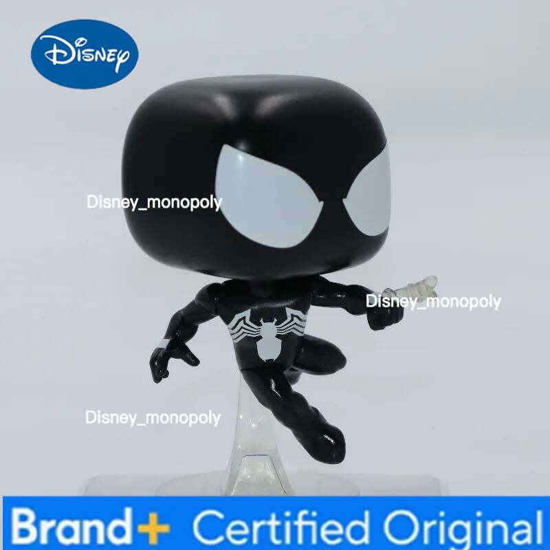 Disney Funko Pop Original Marvel Symbiote Suit Spider Man Action Anime #1444 Vinyl Figure Model Q Version Doll Toy Gift for Kids H260205