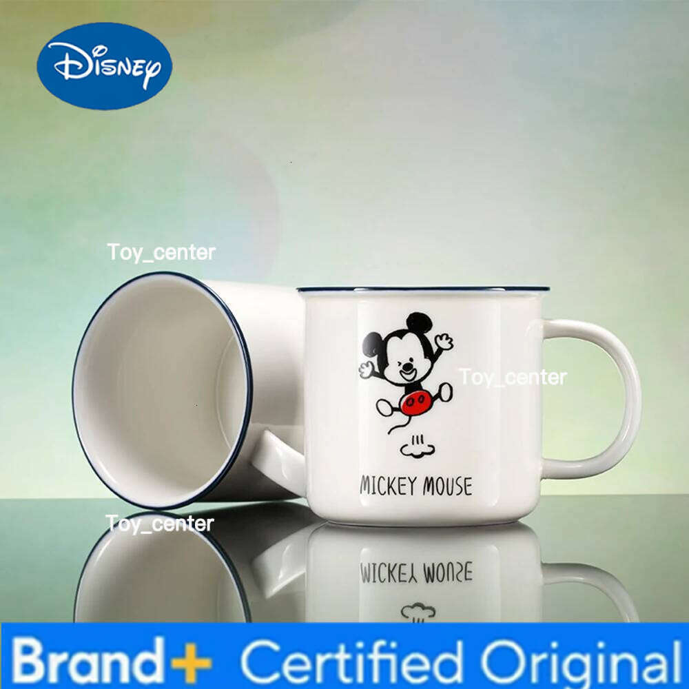 Disney Cute Mickey Mouse Pattern Ceramic Simple Mugs Large Capacity Cup Cartoon Style Mug for Home Office Cups Daily Use H260205