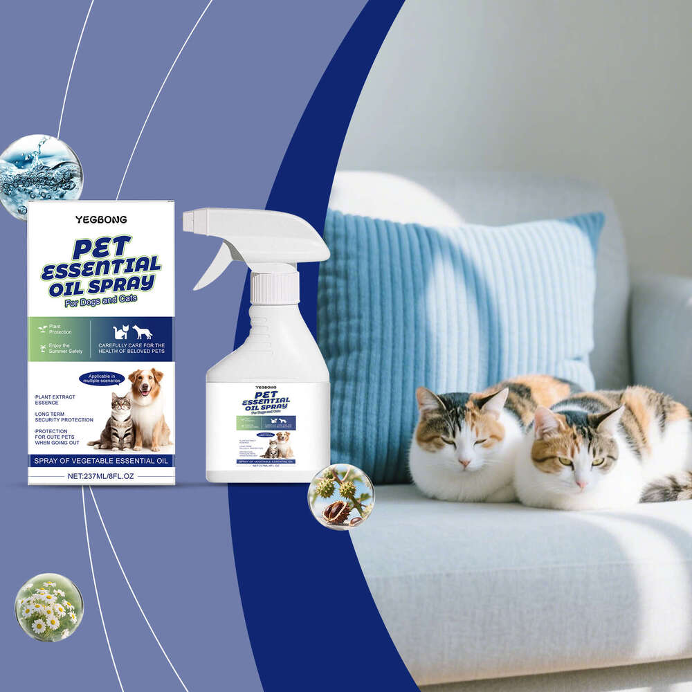 Yegbong Essential Oil Delicate Spray Fresh Fragrance Daily Gentle Cleaning Comfortable Pet Care S260203