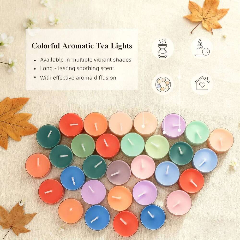 Glass Cup and Cone Scented Set of 6, Creative Aromatherapy Candle Gift for Home, Spa Relaxation Bathroom Decor, Romantic H260205