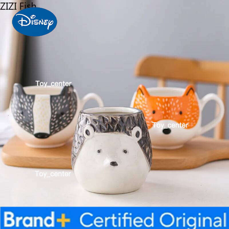 Disney Cartoon Animal Water Creative Ceramic Mug Office Afternoon Tea Coffee Cup Home Breakfast Drinking Set Holiday Gift H260205
