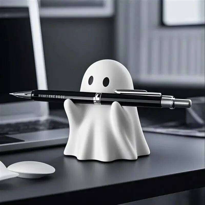 Multi-functional Cute Creative Ghost Pen Holder Home Study or Office Desktop Weird Resin Decoration Ornaments for Friends Gifts S260204