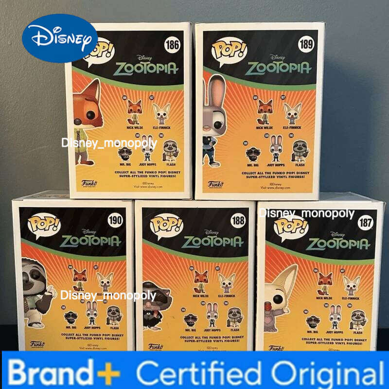 Disney Funko Pop! Nick Wilde Zootopia Judy Hopps Flash Action Figures Limited Edition Statue Doll Model Toys Vinyl Figure Children Gift H260205