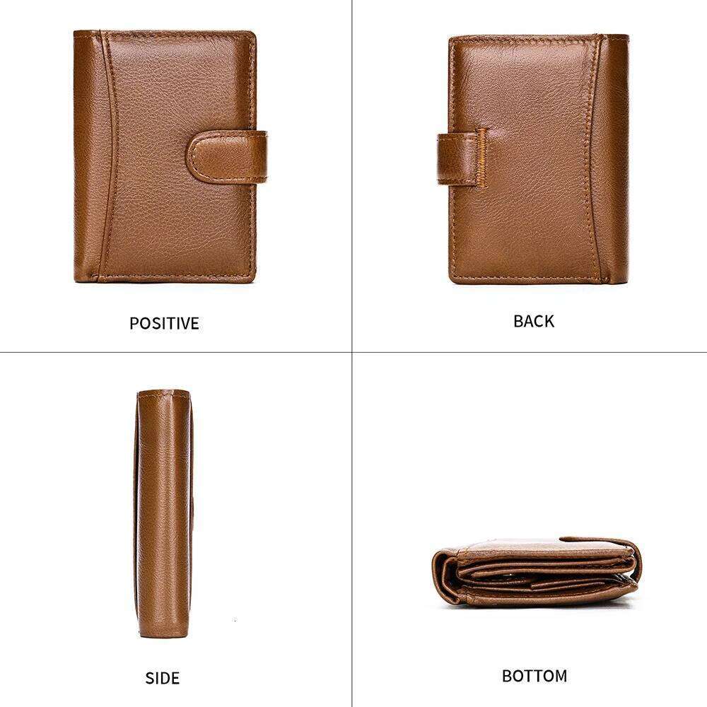 WESTAL Leather Multi-Function Card Bag Short Money Clip Layer Cowhide Premium Men's Wallet Z260205 - view 5