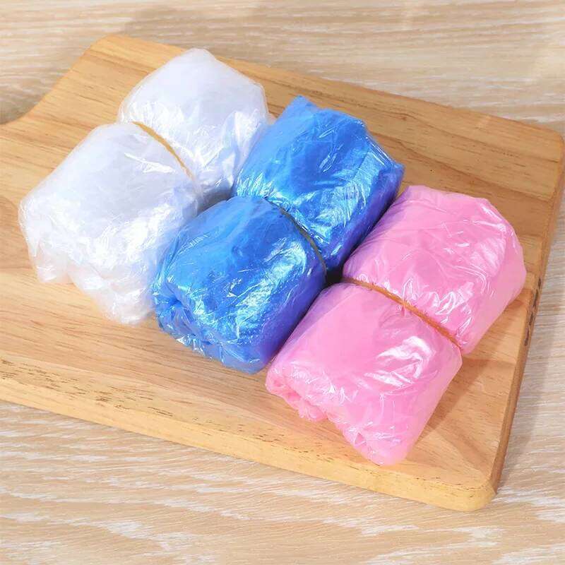 100pcs Shoes Case Plastic Anti Droplet Dust Rain Covers Disposable Waterproof Shoe Cover Pouch S260204