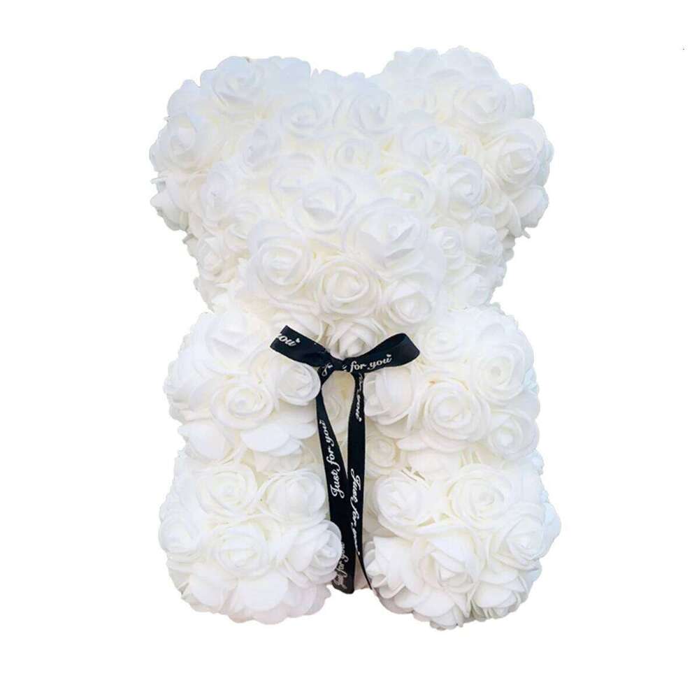 Dropshipping 25cm Rose Teddy Bears Artificial Flower Bear Of Roses For Women Valentine's Wedding Birthday Christmas Gifts 2026 S260204
