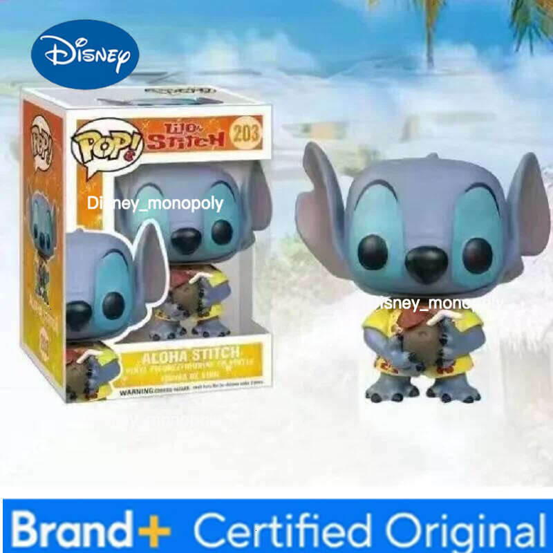 Disney 2026NEW Hot Sale Elf Star Baby Stitch Little Gold Handmade Vinyl PVC Doll Toy Children's Gift H260205