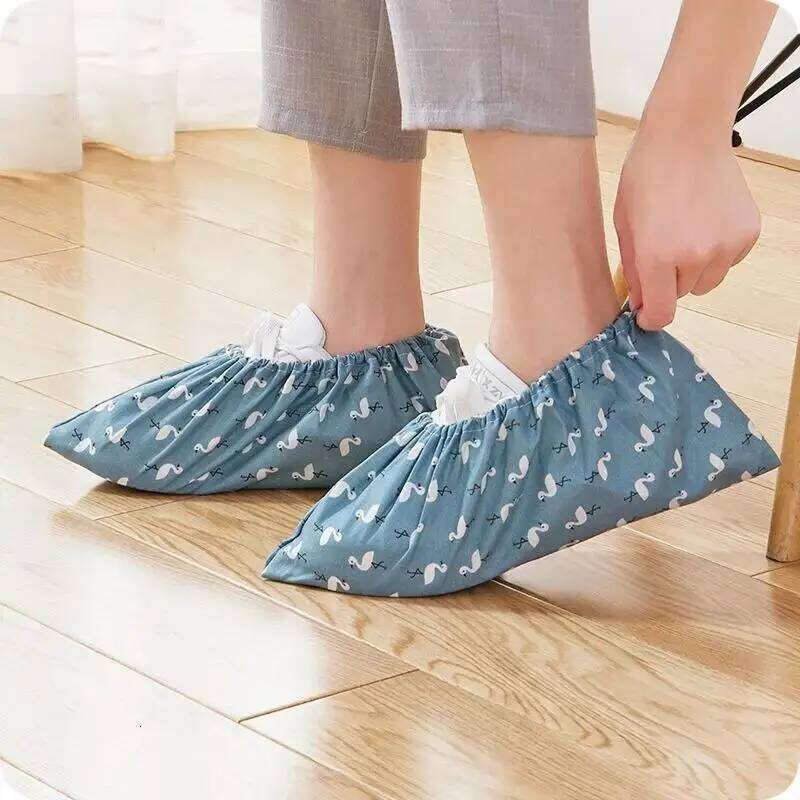 Cotton Shoe For Men And Women Thickened Wear-resistant Anti-slip Indoor Dust-proof Foot Covers S260204