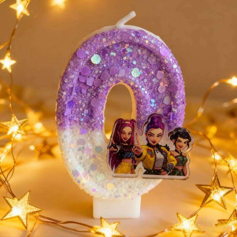 pop cartoon hunter sail digital number 0-9 children's birthday cake decoration supplies party accessories S260204