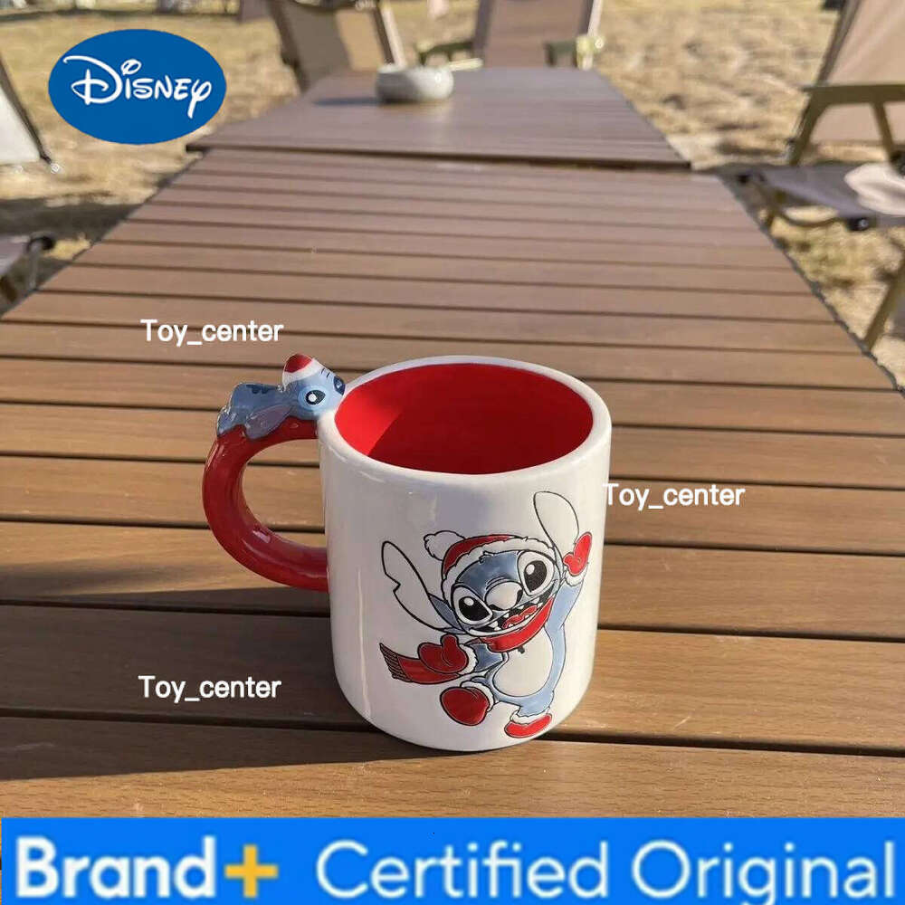 Disney stitch Cute ceramic Christmas s-stitch milk couple coffee beautiful household water cup cartoon mug H260205
