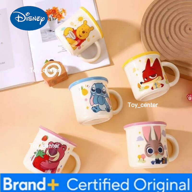 Disney Lilo&Stitch Ceramic Water Anime Winnie The Pooh Pattern Accessories Scale Mug Household Kawaii Breakfast Cup Gift H260205