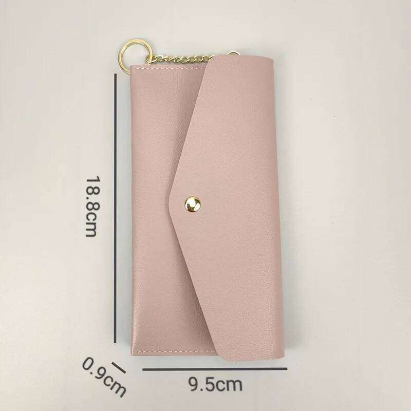 Fashionable And Sweet Stylish Long Wallet With Large Capacity Button For Convenient Use In Travel Fashion Women's Card Bag Z260205