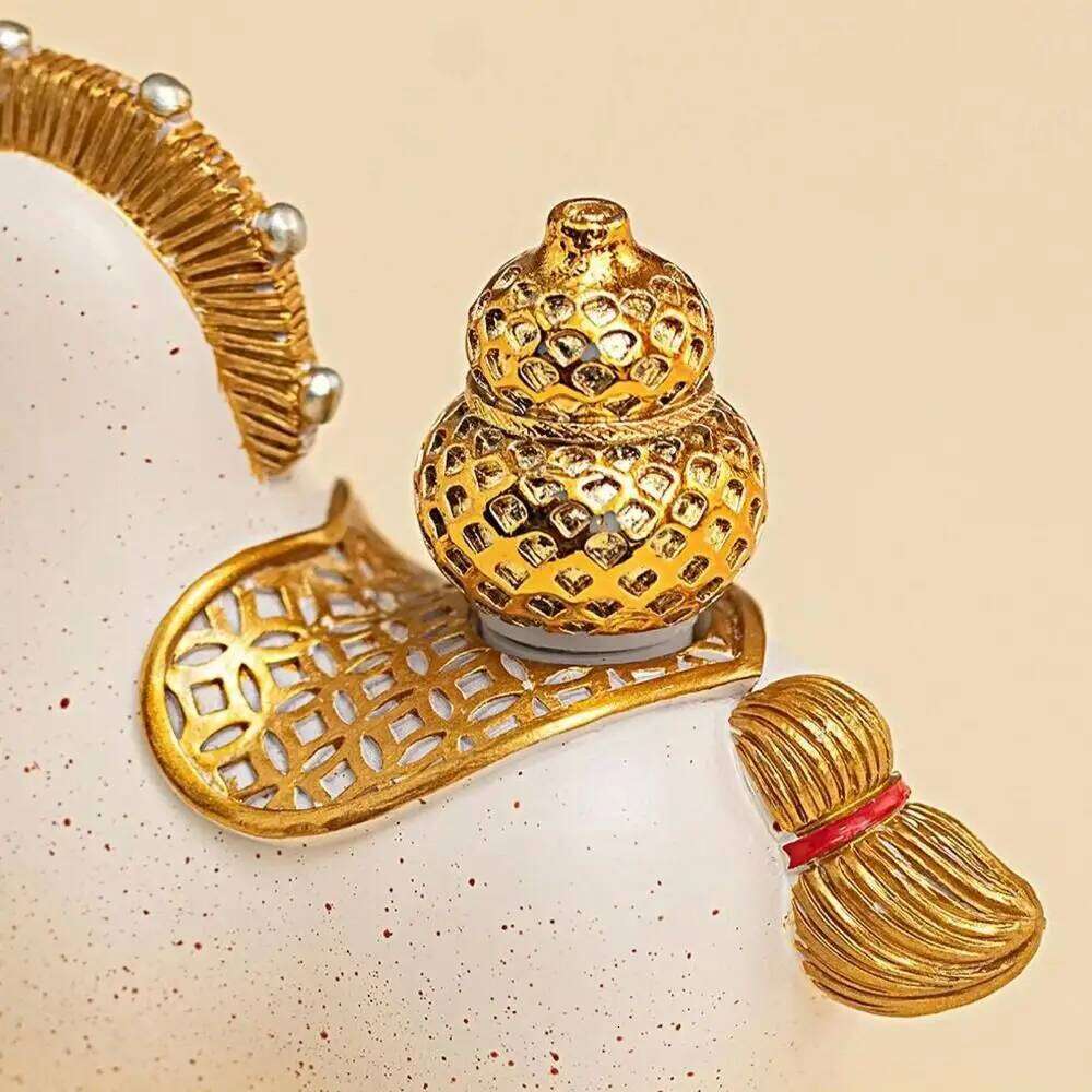 New Year Resin Figurine Mascot Chinese Style Zodiac Horse Ornaments Rotatable Desktop Ornament Bookshelf