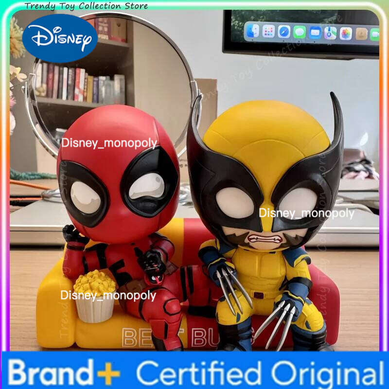 Disney Deadpool and Wolverine Masked Edition Hot Toys COSBABYS Mini Collectible Figures Desktop decorations Gift H260205