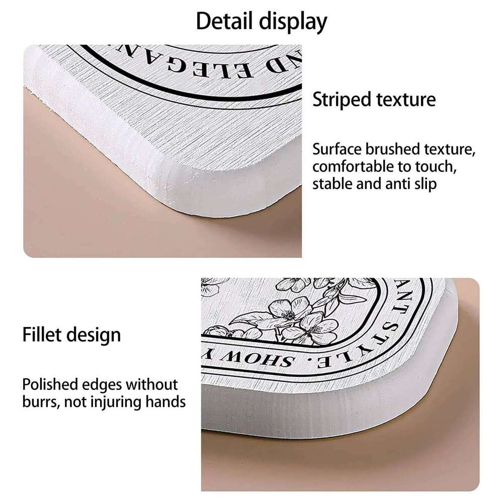 Diatomaceous Earth Absorbent Bathroom Quick Drying Moisture-proof Toothbrush, Soap Storage Pad, Coaster