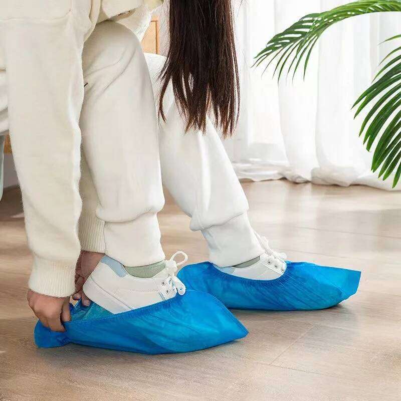 100PCS Disposable Shoe Non-Slip Overshoes Protector Non-Woven Boot Booties Covers for Indoors Outdoors Carpet Floor S260204
