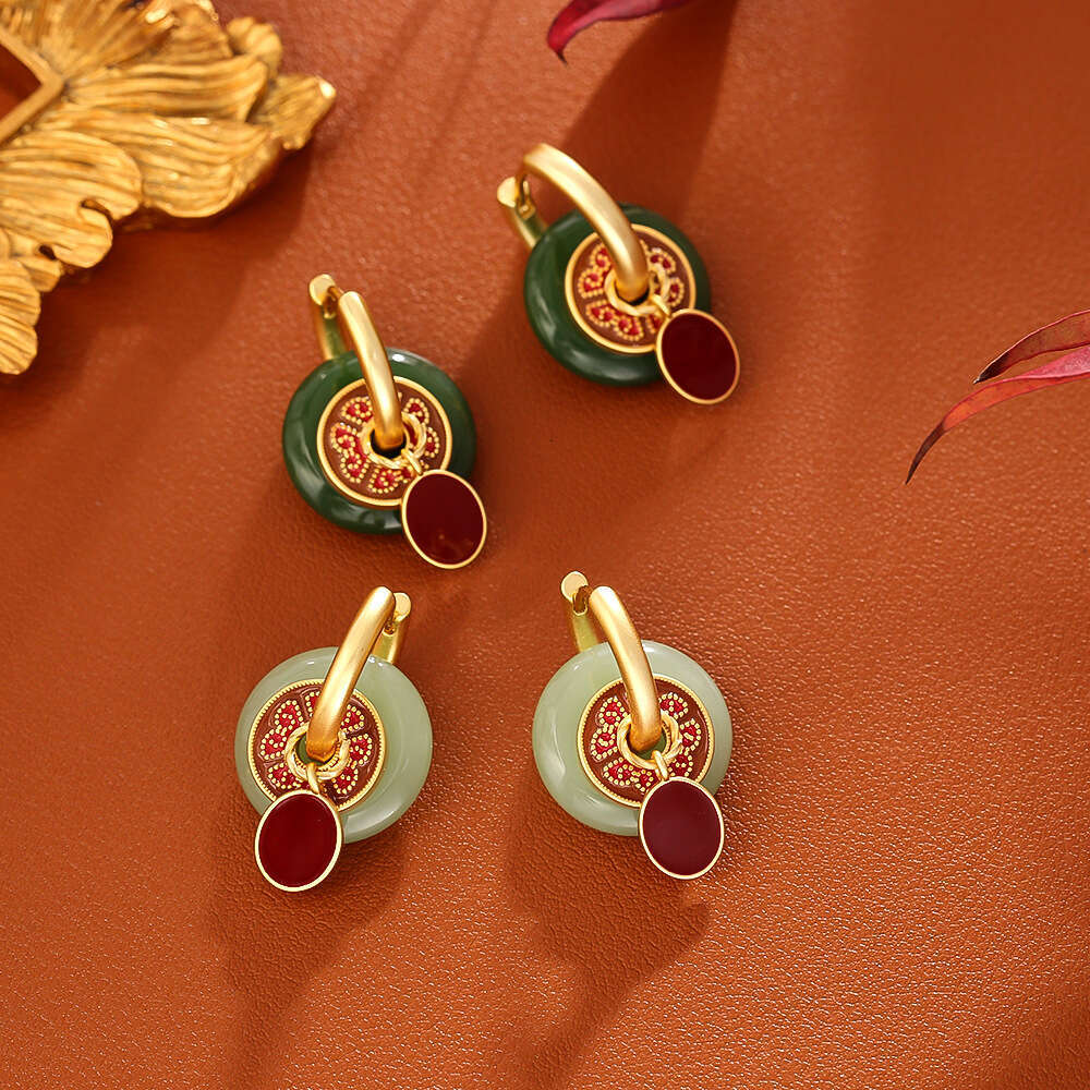 New Chinese-style Ancient Earrings High-end Fashionable Exquisite Elegant Ear Accessories Hanfu Costume Fairy-like Ethnic Style Earrings