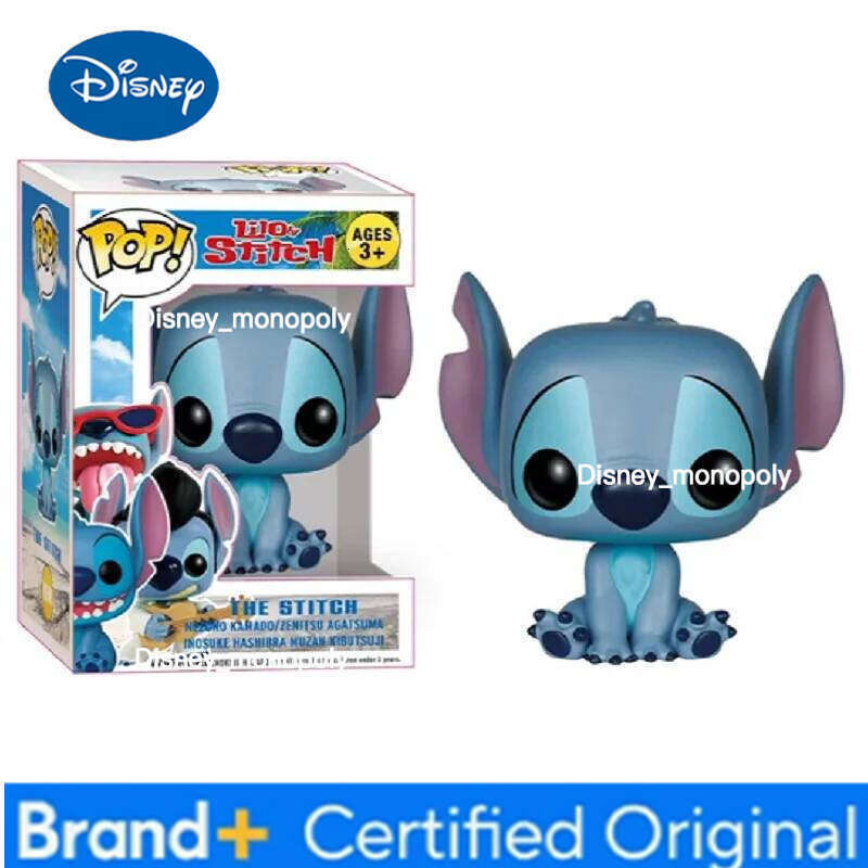 Disney NEW Hot Sale Elf Star Baby Stitch Little Gold Handmade Vinyl PVC Doll Toy Children's Gift H2602051