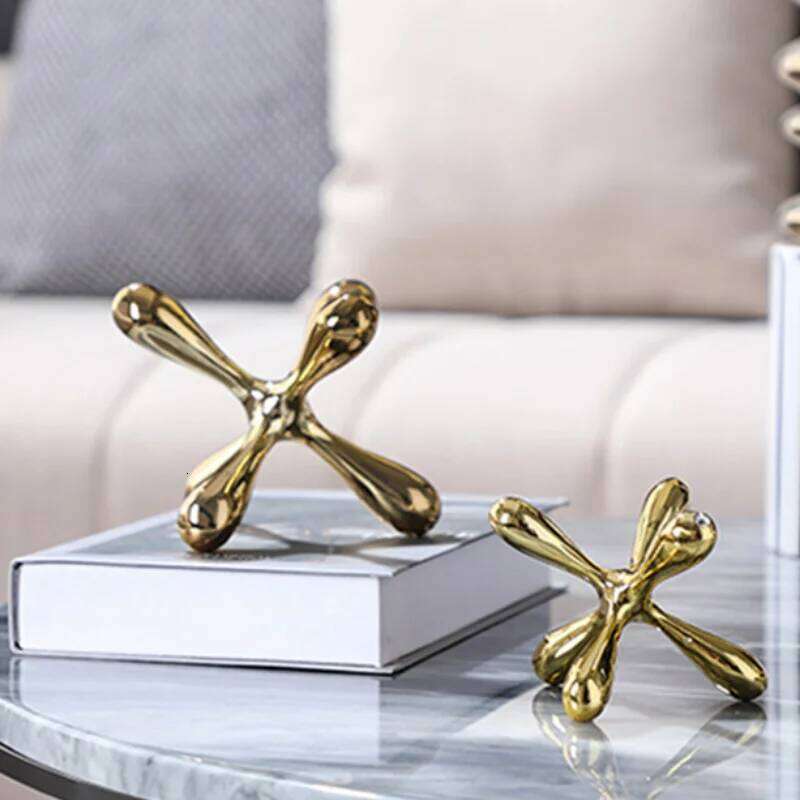 Resin Ornament Display Geometric Sculpture Furnishings Living Room Figurines Miniatures Home Accessories Decoration Crafts Gifts S260204