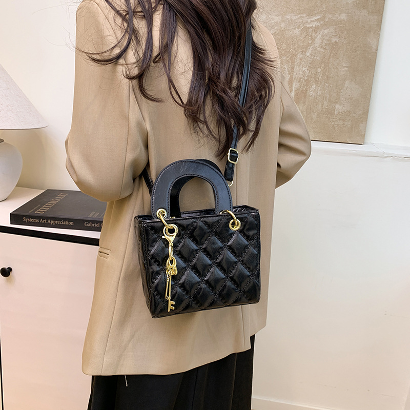 new design bag 2026 Women's Mini Square Bag, Chic Chain Handle Crossbody & Top Handle Purse, Fashionable Small Shoulder Bag free shipping