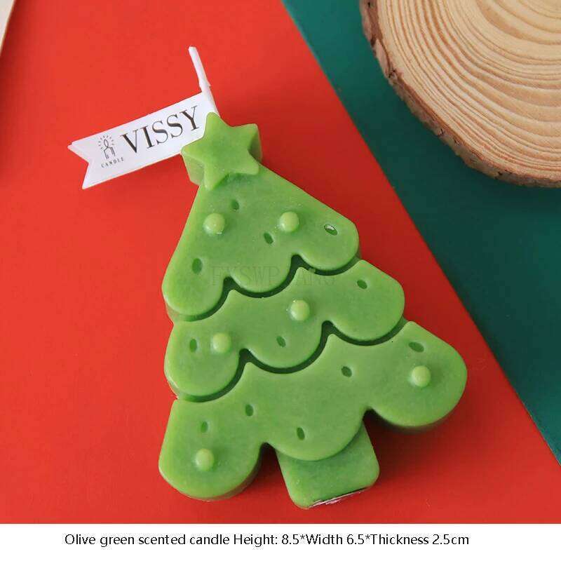 Valentine's Day Decorations Small Aromatherapy Romantic Candlelight Dinner High-End Christmas Tree Candles S260204