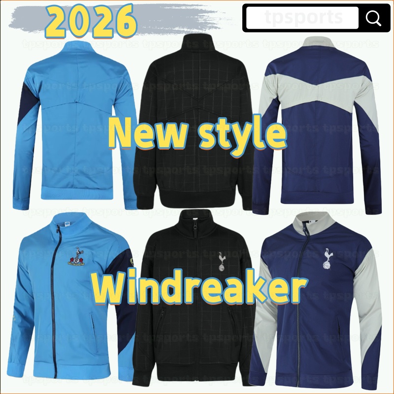 2026 Tottenham Windbreaker long training suit kit uniform adult 25/26 sweatshirt Sweater sets men Tottenham