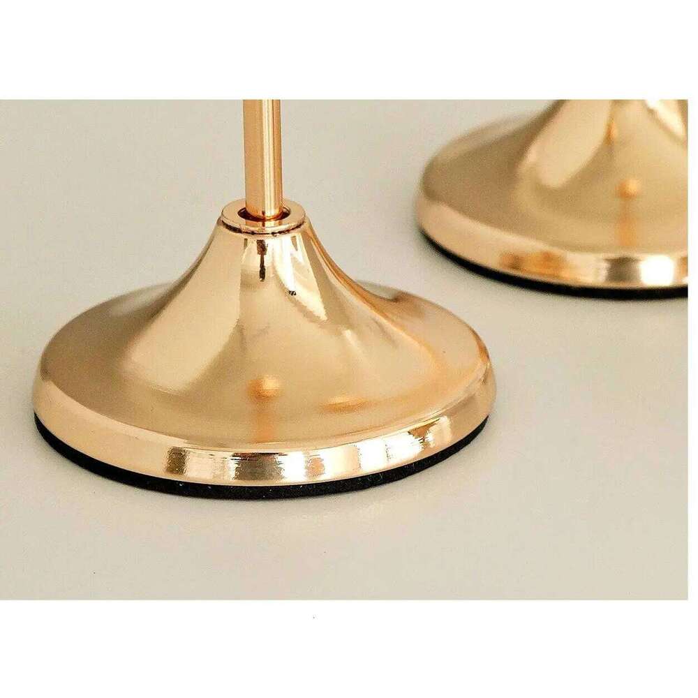 Creative wrought iron electroplated candle holders, metal ornaments, European-style Western cuisine and wedding decoration props S260204