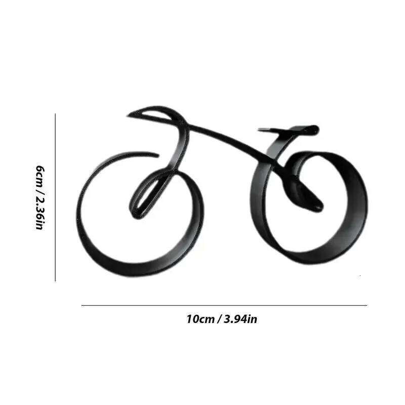 Acrylic Minimalistic Sculpture Bicycle Ornament Personality Table Items Office Decoration GiftAcrylic Minimal S260204