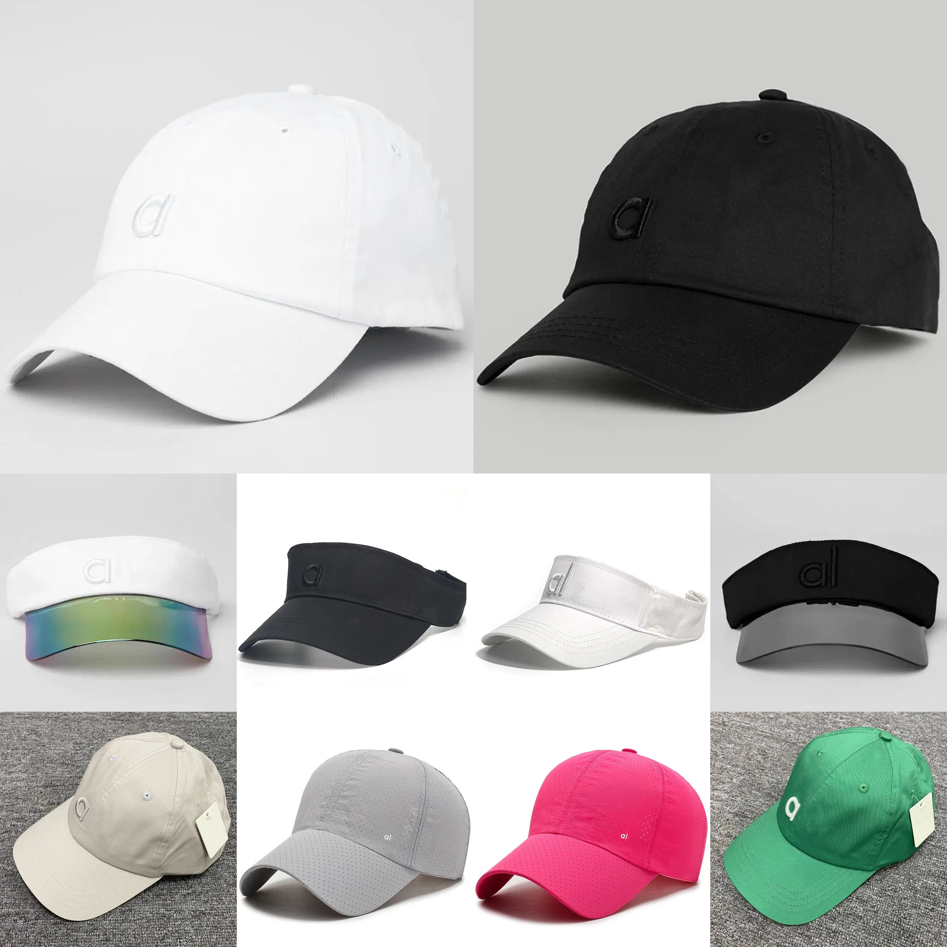 Designer Cap Ball Cap Yoga Baseball Hat Summer Women Head Surround Head Show Face Small Colourful Sunvisor Hats Wear Duck Tongue Caps for Travel