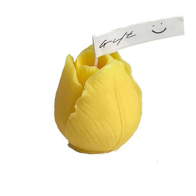 Tulip Candle Women's & Wedding, Ins Floral Photo Prop, Elegant Party Favor Gift, Birthday Teacher's Day Present for Her S260204