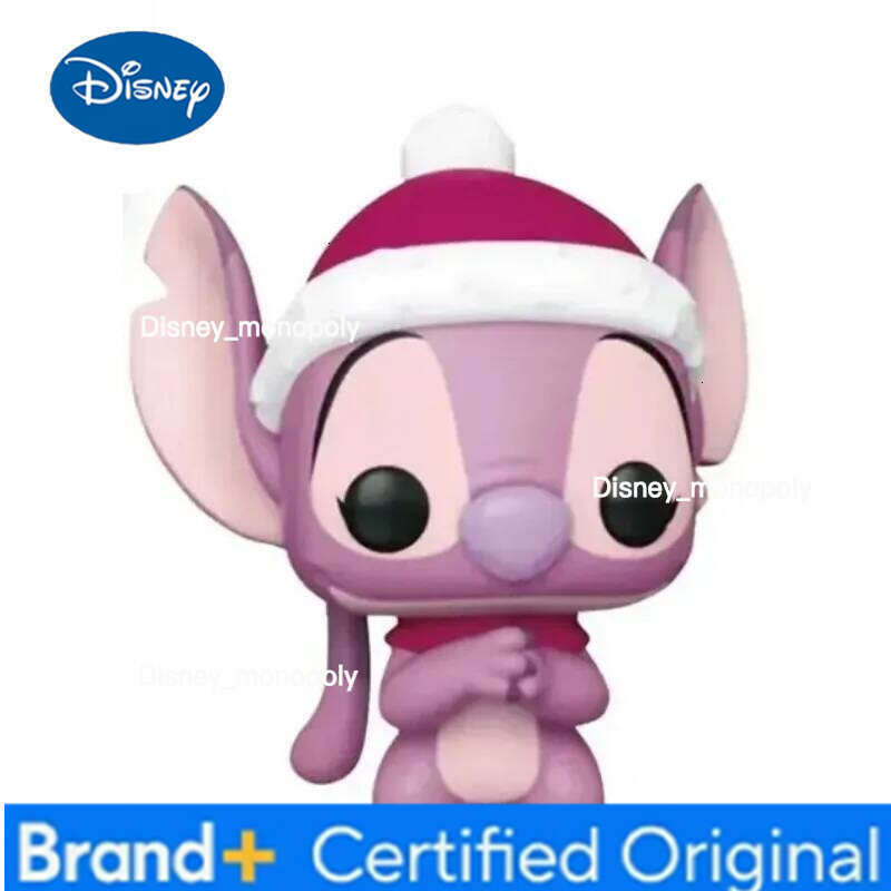 Disney 1 PCS Random Popular Christmas Anime Toy Stitch 1182#pink Stitch1223#128 #Decoration Action Figure Collection Mode H260205