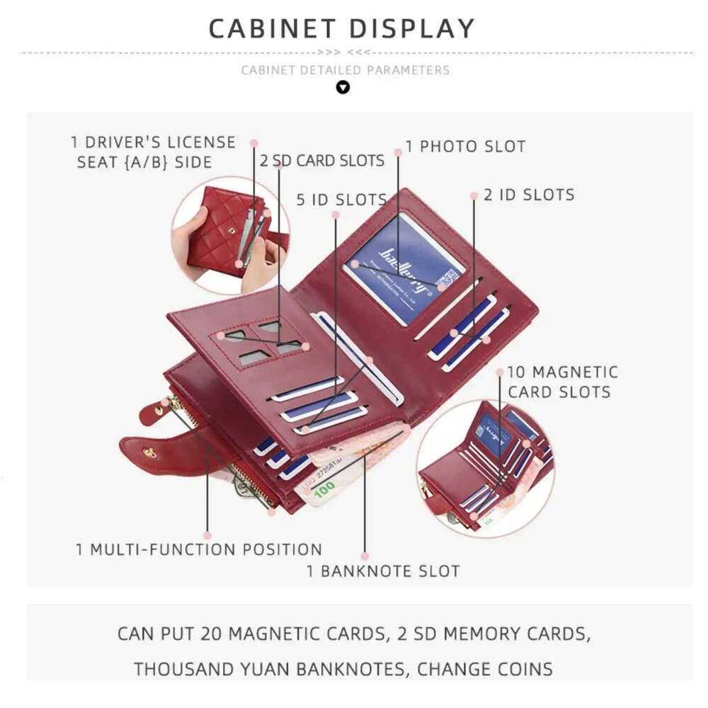 Argyle Multi-Card Trifold Zipper Coin Purse New Fashion Casual Women's Short Wallet Vertical Driver's License Buckle Card Holder Z260205