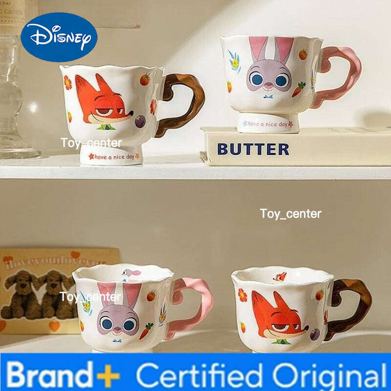 Disney Judy Nick Mug Cartoon Classic Movies Couple's Water Milk Coffee Cup Fan Collection Children Birthday ChristmasGifts H260205