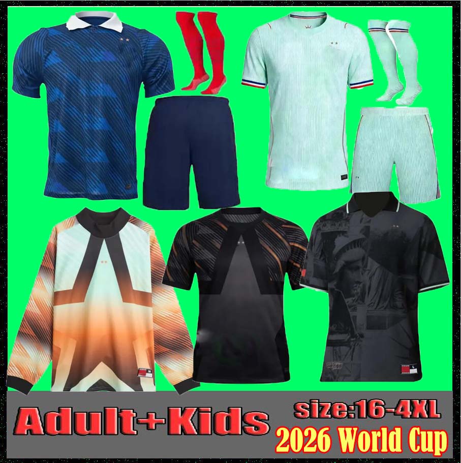 4XL 2026 BENZEMA MBAPPE soccer jerseys player version GRIEZMANN POGBA 25 26 27 French World Cup national team francia GIROUD fans KANTE Football shirts