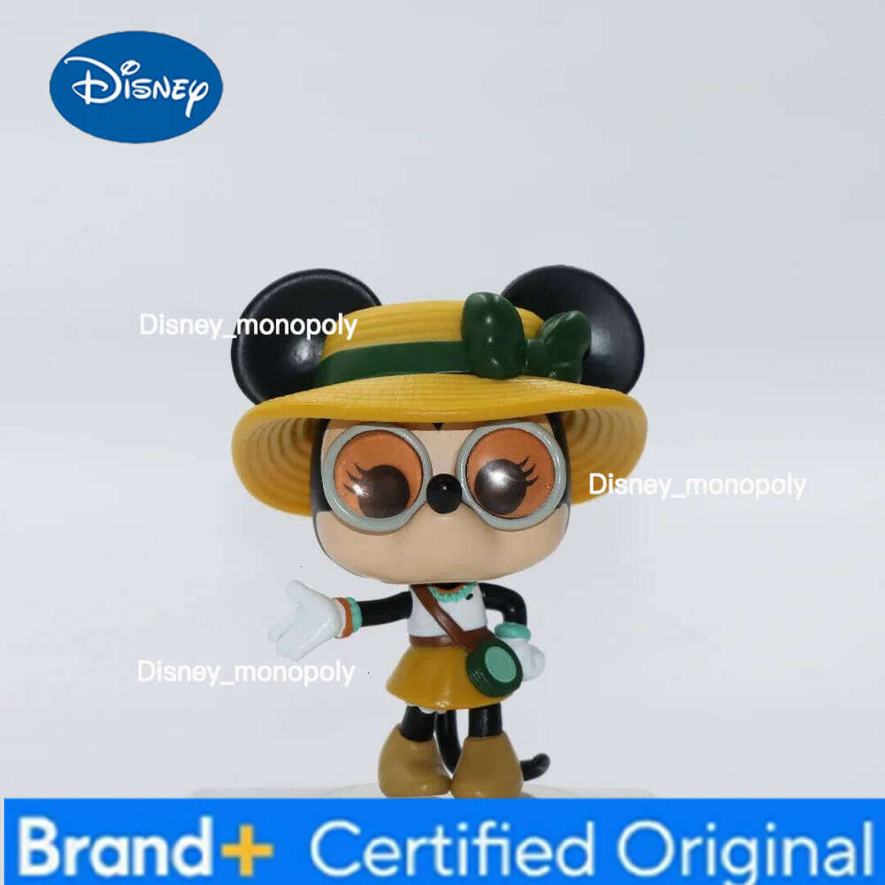 Disney Original Funko Pop Mickey Anime Minnie Mouse #1585 Action Figure Doll Model Gift for Kids Collectible Desk Decor H260205