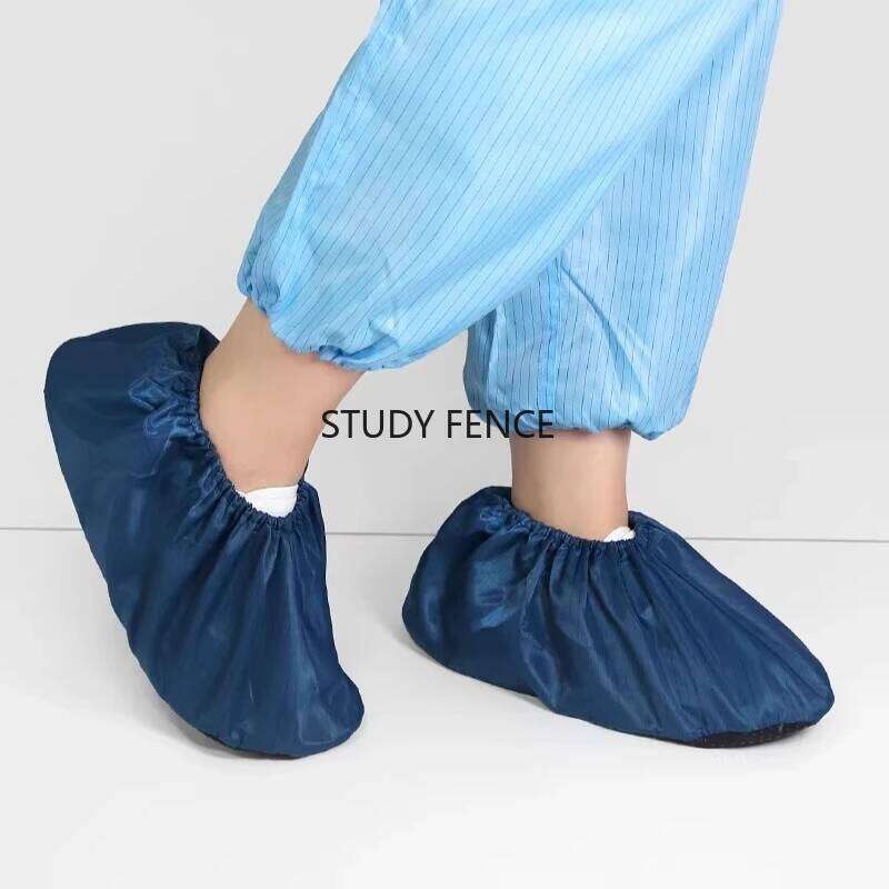 5 Pairs Plastic Anti-static Clean Room Workshop Shoe Covers Anti-slip Foot Cover Reusable Household Daily Necessities S260204