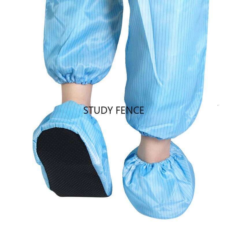 5 Pairs Plastic Anti-static Clean Room Workshop Shoe Covers Anti-slip Foot Cover Reusable Household Daily Necessities S260204