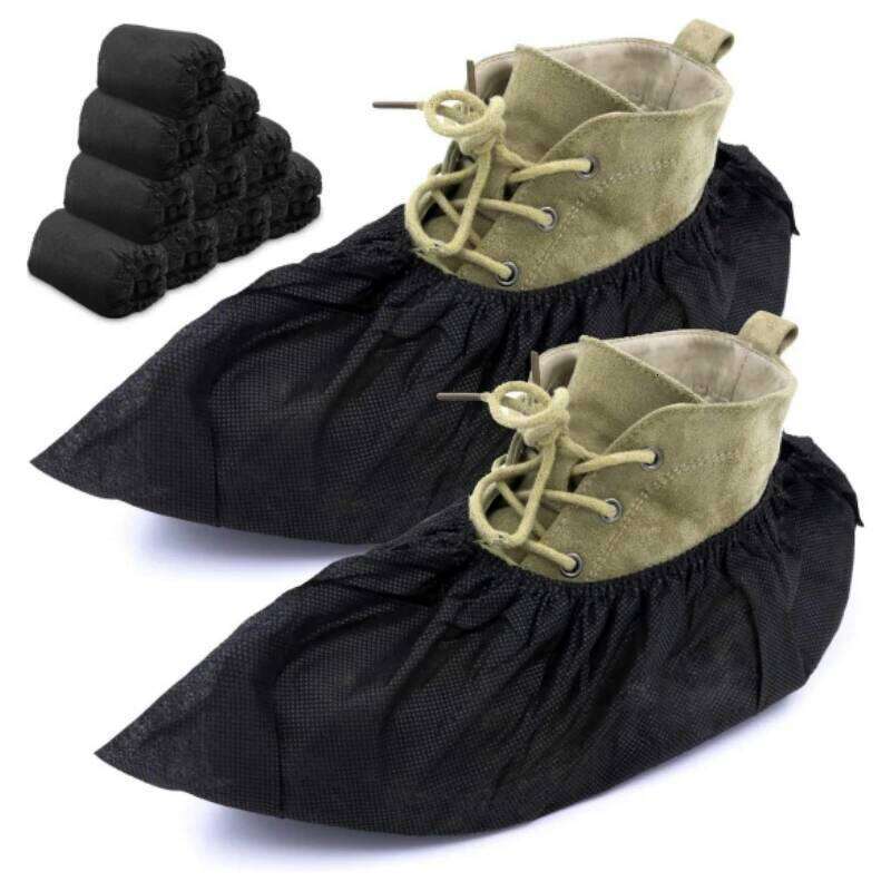 100Count Disposable Foot Booties Coverings Non Slip Shoe & Boot Covers for Indoor Outdoor Home Workplace S260204