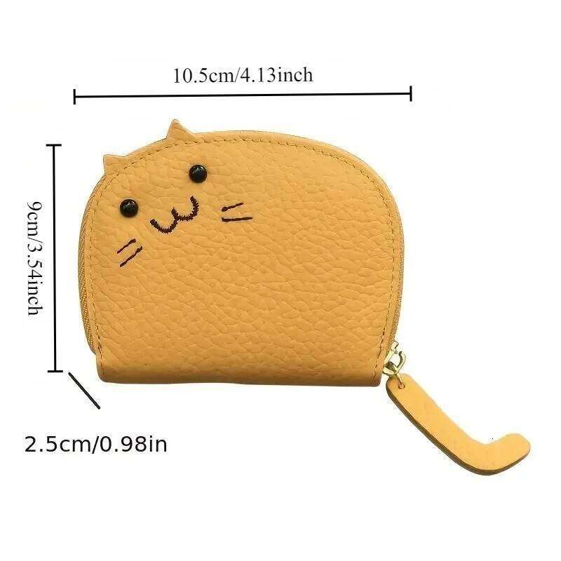 1pc Cat Bag Women's Multi-card Ticket Cute Fashion Coin Purse Creative ID Card Holder Wallets for Women Z260205