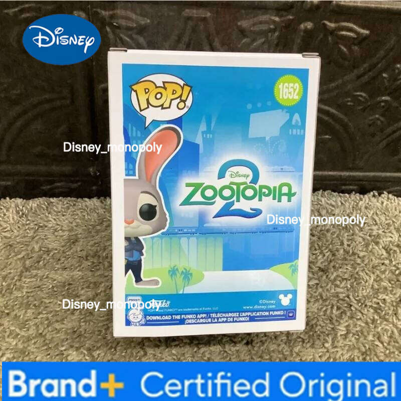 Disney Official Genuine Funko Pop Zootopia Action Doll Model Judy Hopps Nick Wilde 1652 1653 Vinyl Sculpture Dolls H26020511